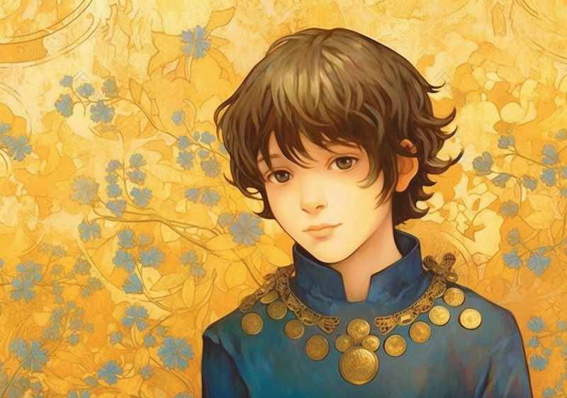 清纯男孩黄色花草背景儿童节节日可爱小孩男孩一个人简约背景插画,插画/手绘图,插画/手绘图库,插画/手绘图下载,插画/手绘